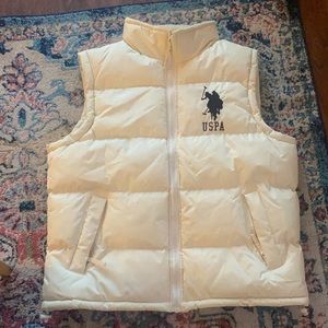 Men’s Off-White Puffer Vest